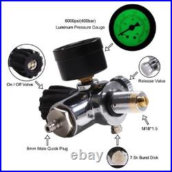 TUXING 4500Psi/300Bar Pcp Air Tank 9L Carbon Fiber HPA Tank with Luminous valve