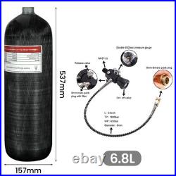 TUXING 4500Psi 6.8L/6800cc Carbon Fiber HPA Tank Paintball Hunting for PCP