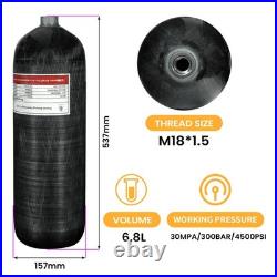 TUXING 4500Psi 6.8L/6800cc Carbon Fiber HPA Tank Paintball Hunting for PCP