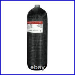 TUXING 4500Psi 6.8L PCP Carbon Fiber Scuba Air Tank with Dual pressure valve