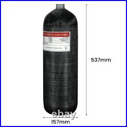 TUXING 4500Psi 6.8L PCP Carbon Fiber Scuba Air Tank with Dual pressure valve