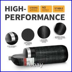 TUXING 4500Psi 6.8L PCP Carbon Fiber Scuba Air Tank with Dual pressure valve