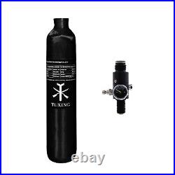 TUXING 4500Psi Air Tank 0.5L Carbon Fiber Tank with Valve (1800psi)for Air Gun