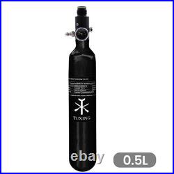 TUXING 4500Psi Carbon Fiber Air Cylinder 0.5L with Regulator ValveOutlet1800Psi