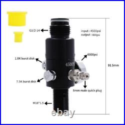 TUXING 4500Psi Carbon Fiber Air Cylinder 0.5L with Regulator ValveOutlet800Psi