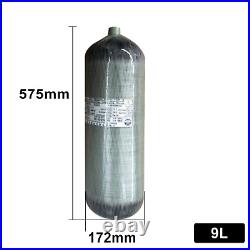 TUXING 4500Psi Carbon Fiber Air Cylinder 9L for Pcp Air Compressor