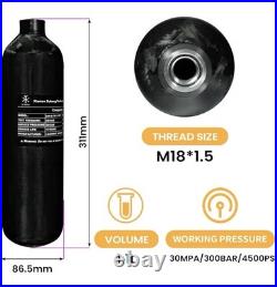 TUXING 4500Psi Carbon Fiber Air Tank 1.1L 67Cu in 1100cc