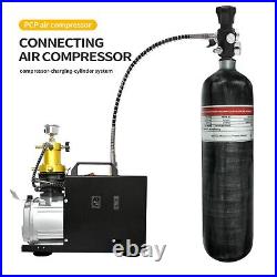 TUXING 4500Psi High Pressure Composite Cylinder, 3L PCP Air Tank, Scuba Tank