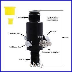 TUXING 4500Psi Pcp 0.22L Carbon Fiber Tank with Valve Output Pressure 800psi-M18