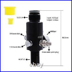 TUXING 4500Psi Pcp 0.22L Carbon Fiber Tank with Valve Output Pressure2200psi-M18