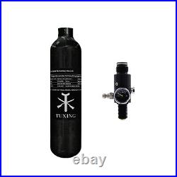 TUXING 4500Psi Pcp 0.42L Carbon Fiber Tank with Valve Output Pressure1800psi-M18