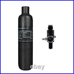 TUXING 4500Psi Pcp 0.48L/29Cu Carbon Fiber Tank with Valve (1800Psi) for Air Gun