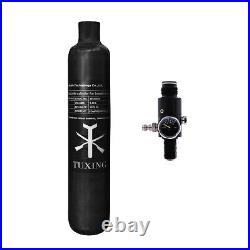 TUXING 4500Psi Pcp 0.58L Carbon Fiber Tank with Valve Output Pressure 800psi-M18