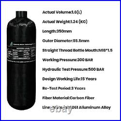 TUXING 4500Psi Pcp 1.6L 97Cu Carbon Fiber HPA Tank with Valve for Air Gun