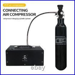 TUXING 4500Psi Pcp Air Tank 0.3L Carbon Fiber HPA Tank with Pcp Filling Station