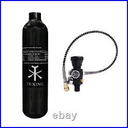 TUXING 4500Psi Pcp Air Tank 0.42L Carbon Fiber HPA Tank with Valve for Air Gun