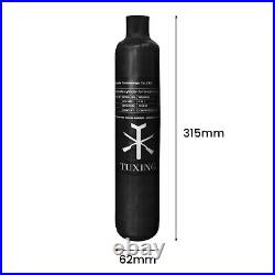 TUXING 4500Psi Pcp Air Tank 0.58L 36Cu in 220cc Carbon Fiber HPA Tank for Rifle