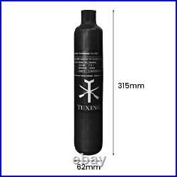 TUXING 4500Psi Pcp Air Tank 0.58L Carbon Fiber HPA Tank with Valve (2200psi) TUXING 4500Psi Pcp Air Tank 0.58L Carbon Fiber HPA Tank with Valve (2200psi)