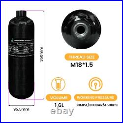 TUXING 4500Psi Pcp Air Tank 1.6L 97Cu Carbon Fiber Tank with regulator(2200psi) TUXING 4500Psi Pcp Air Tank 1.6L 97Cu Carbon Fiber Tank with regulator(2200psi)
