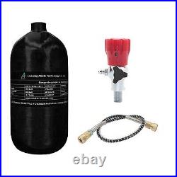 TUXING 4500Psi Pcp Air Tank 2.7L 164Cu Carbon Fiber Tank with valve for Air Gun