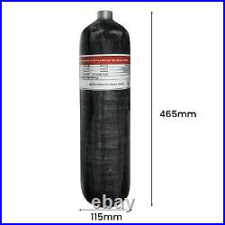 TUXING 4500Psi Pcp Air Tank 3L 30Cu Carbon Fiber HPA Tank with Valve for Air Gun