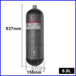 TUXING 4500Psi Pcp Air Tank 6.8L Carbon Fiber HPA Tank with Valve for Air Gun