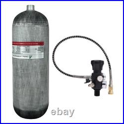 TUXING 4500Psi Pcp Air Tank 9L Carbon Fiber HPA Tank with Dual Gauge regulator TUXING 4500Psi Pcp Air Tank 9L Carbon Fiber HPA Tank with Dual Gauge regulator