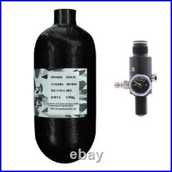 TUXING 4500Psi Pcp Tank 1.12L Carbon Fiber HPA Tank with Valve (Output2200psi) TUXING 4500Psi Pcp Tank 1.12L Carbon Fiber HPA Tank with Valve (Output2200psi)