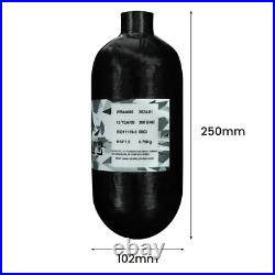 TUXING 4500Psi Pcp Tank 1.12L Carbon Fiber HPA Tank with Valve (Output2200psi) TUXING 4500Psi Pcp Tank 1.12L Carbon Fiber HPA Tank with Valve (Output2200psi)