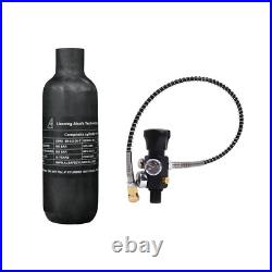 TUXING 4500psi PCP Air Tank 0.3L Carbon Fiber Paintball HPA Tank with Valve