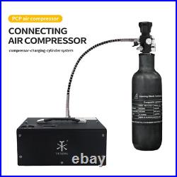 TUXING 4500psi PCP Air Tank 0.3L Carbon Fiber Paintball HPA Tank with Valve