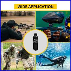 TUXING 4500psi PCP Air Tank, 0.3L PCP Carbon Fiber Scuba Cylinder Paintball Tank