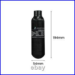 TUXING 4500psi PCP Air Tank, 0.3L PCP Carbon Fiber Scuba Cylinder Paintball Tank