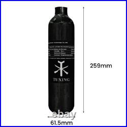 TUXING 4500psi PCP Air Tank, 0.42L PCP Carbon Fiber Scuba Cylinder Paintball Tank