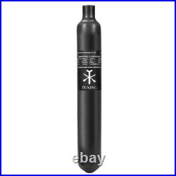 TUXING 4500psi PCP Air Tank, 0.7L Carbon Fiber HPA Tank with Dual Gauge Regulator