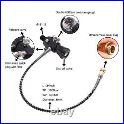 TUXING 4500psi PCP AirTank, 0.42L Carbon Fiber HPA Tank with Dual Gauge Regulator