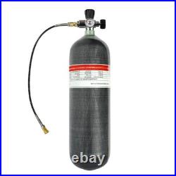 TUXING 6.8L PCP Air Cylinder 4500psi Carbon Fibre Air Tank- M18 Valve, 3 Choices