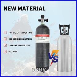 TUXING 6.8L PCP Air Cylinder 4500psi Carbon Fibre Air Tank- M18 Valve, 3 Choices