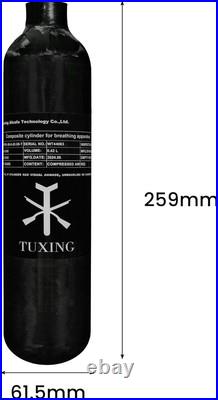 TUXING Carbon Fiber HPA Paintball Tank Air System, 0.42L, 4500psi Fiber TUXING Carbon Fiber HPA Paintball Tank Air System, 0.42L, 4500psi Fiber