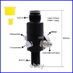 TUXING PCP Air Tank 4500psi 0.3L Carbon Fiber HPA Tank with Valve Output1800psi