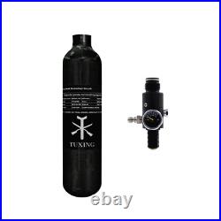 TUXING Pcp Air Tank 4500Psi 0.42L/25ci Carbon Fiber HPA Tank with Valve(1800psi)