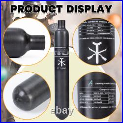 TUXING Pcp Air Tank 4500Psi 0.7L Carbon Fiber HPA Tank with Valve Output1800psi