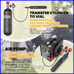 TUXING Pcp Air Tank 4500Psi 0.7L Carbon Fiber HPA Tank with Valve Output1800psi
