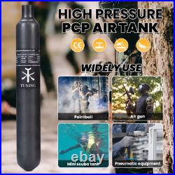 TUXING Pcp Air Tank 4500Psi 0.7L Carbon Fiber HPA Tank with Valve Output1800psi