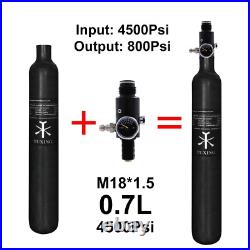 TUXING Pcp Air Tank 4500Psi 0.7L Carbon Fiber HPA Tank with Valve(Output800psi) TUXING Pcp Air Tank 4500Psi 0.7L Carbon Fiber HPA Tank with Valve(Output800psi)