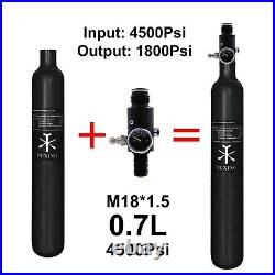 TUXING Pcp Air Tank 4500psi 0.7L Carbon Fiber Tank with Valve(1800psi)for Airgun TUXING Pcp Air Tank 4500psi 0.7L Carbon Fiber Tank with Valve(1800psi)for Airgun