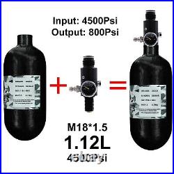 TUXING Pcp Tank 4500Psi 1.12L Carbon Fiber HPA Tank with Valve (Output800psi) TUXING Pcp Tank 4500Psi 1.12L Carbon Fiber HPA Tank with Valve (Output800psi)