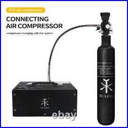 TUXING pcp Air Tank 4500psi 0.58L Carbon Fiber Tank with Dual Gauge Regulator TUXING pcp Air Tank 4500psi 0.58L Carbon Fiber Tank with Dual Gauge Regulator