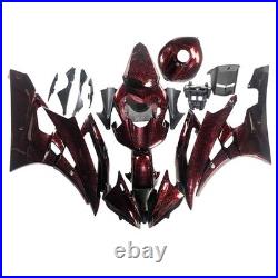 US Seller Red Forged Carbon Fiber Fairing for Yamaha 2006 2007 YZF R6 Tank Cover