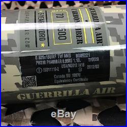 USED Guerrilla Air Carbon Fiber Tri Label Compressed Air Tank Camo 70/4500